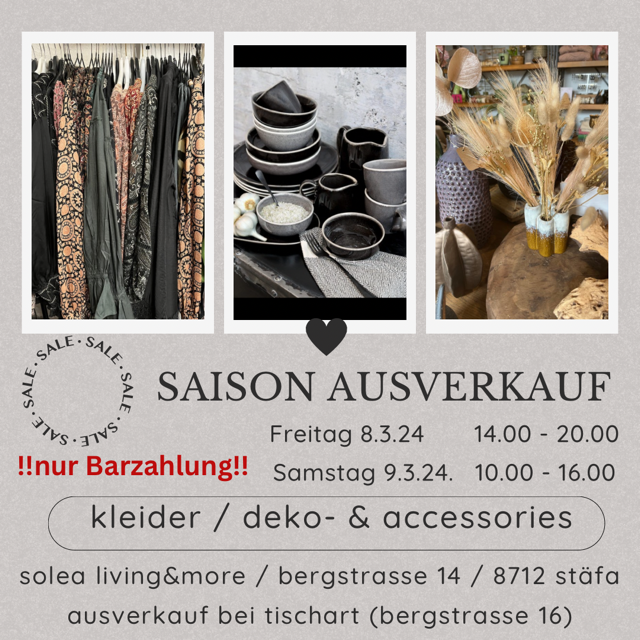 Saison Ausverkauf