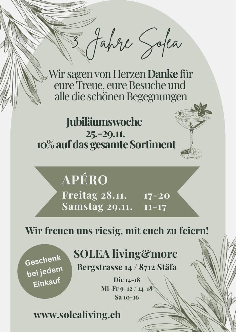 Jubiläumswoche November 2025