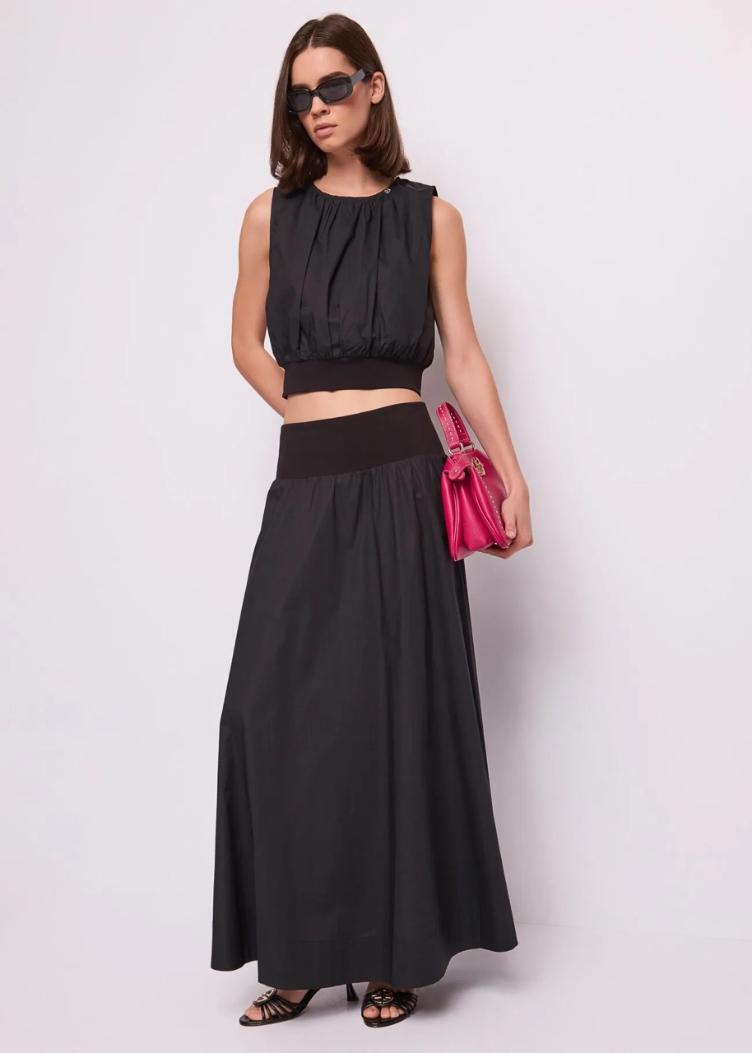 Baumwollrock schwarz