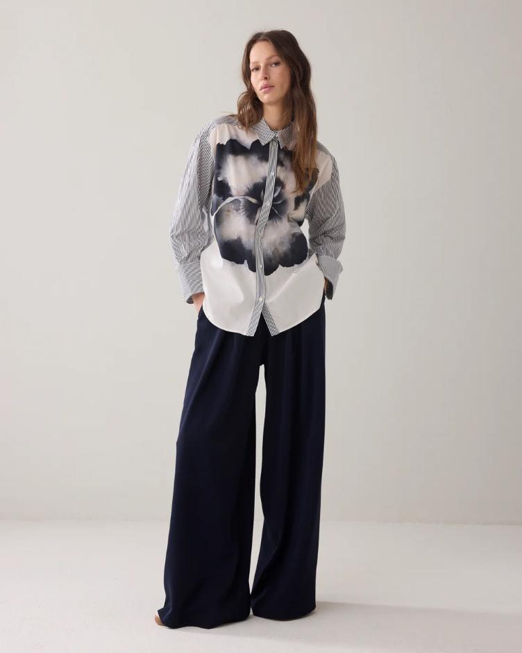 Bluse multicolour big flower