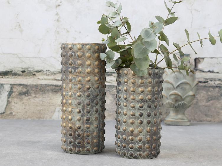 Noyon Vase bubble H25/D15 opal