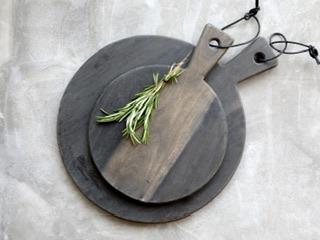 Tapasbrett Akazienholz H1.5/L42/B33 cm kohle