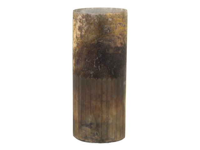 Vase hurricane H30/D12.5 cm antique mokka