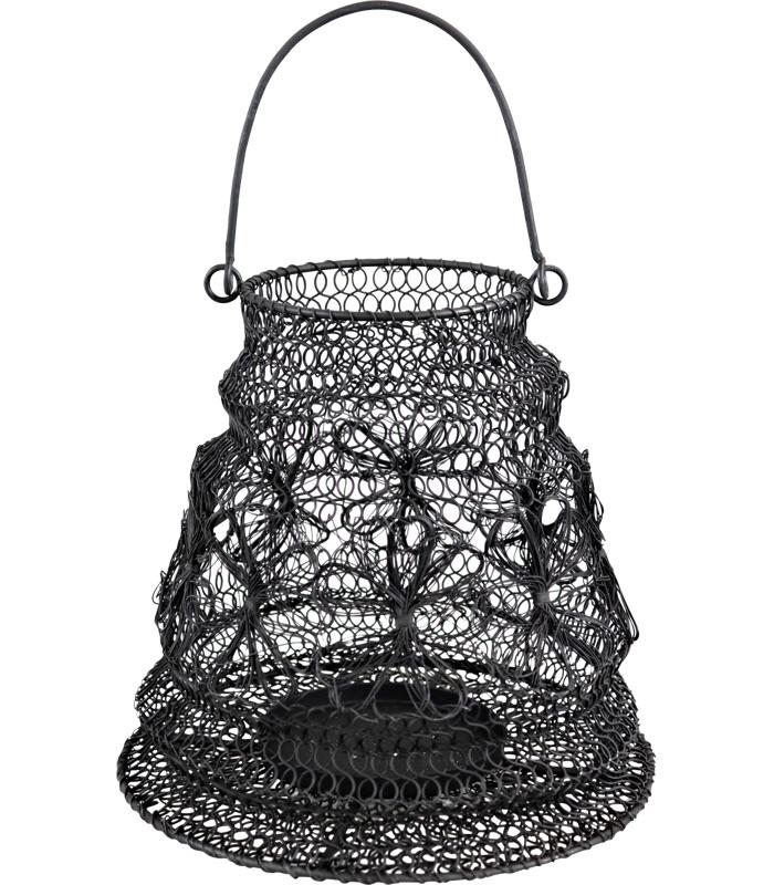 Laterne black 21x21 cm