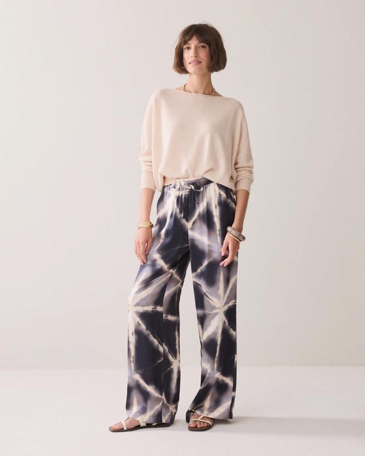 Hose tie dye viskose Blue Noir