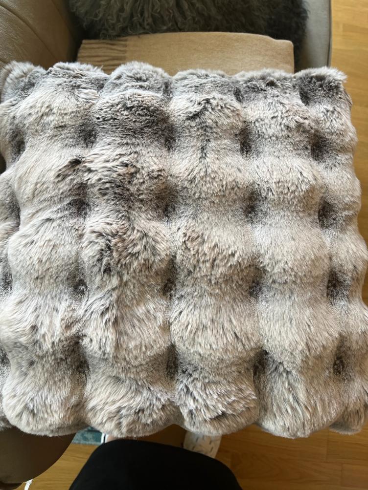 Kissen grau teddy
