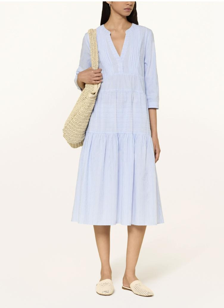 Kleid mit Stufen gestreift