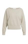 Lanärmeliger Pullover mit U-Boot Ausschnitt pure cashmere