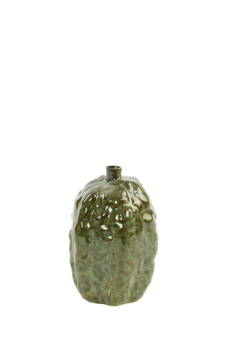 Vase Deko Ø9,5x15 cm ATOL Keramik moos grün