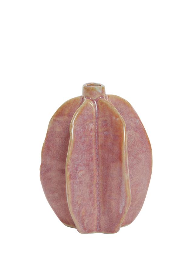 Vase Deko Ø12,5x20 cm AKOSI Keramik rosa