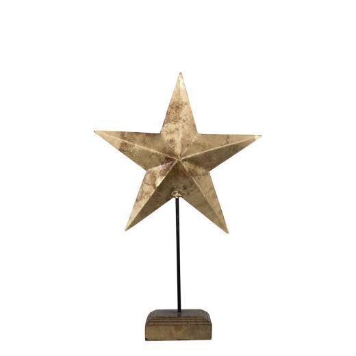 Stehendes Stern gold 27 cm