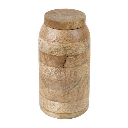 Behälter mit Deckel Mangoholz 30 cm