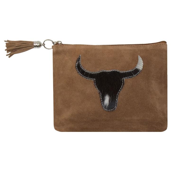 Etui Stier schwarz 22 cm
