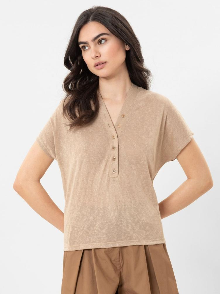 Plaire Jersey Top sandy