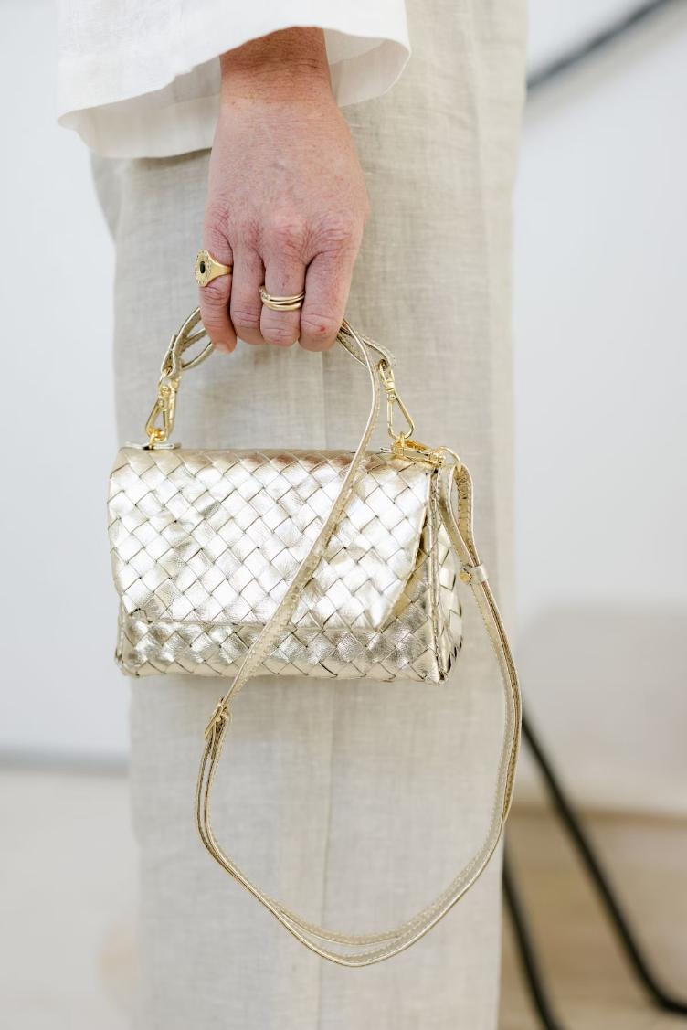 Terme Small intreccio platino H12.5xB16.5XT5.5 cm