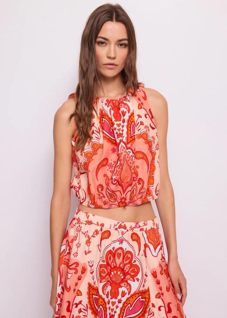 Top coral Print