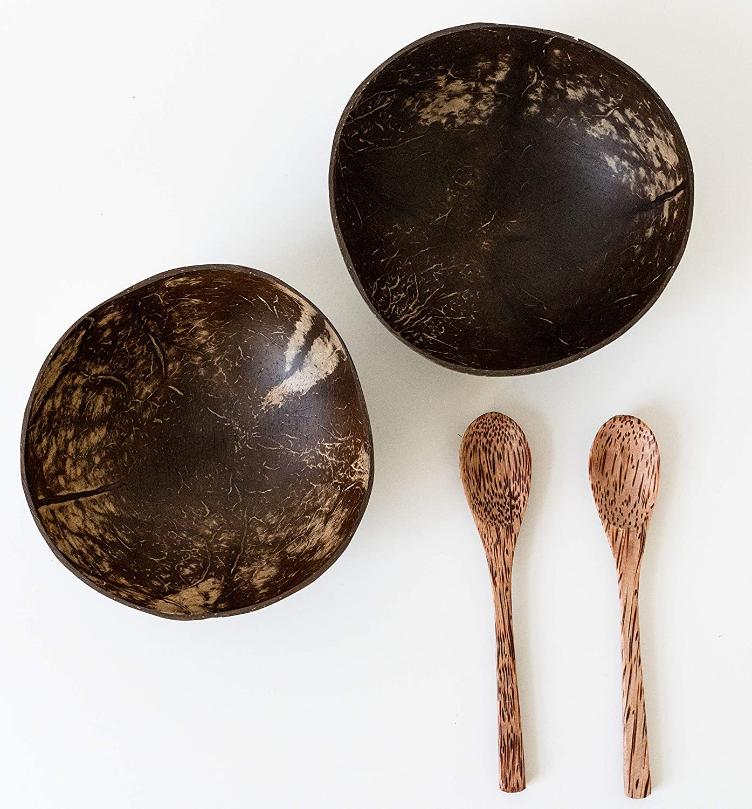 Kokosnussschale Set handmade